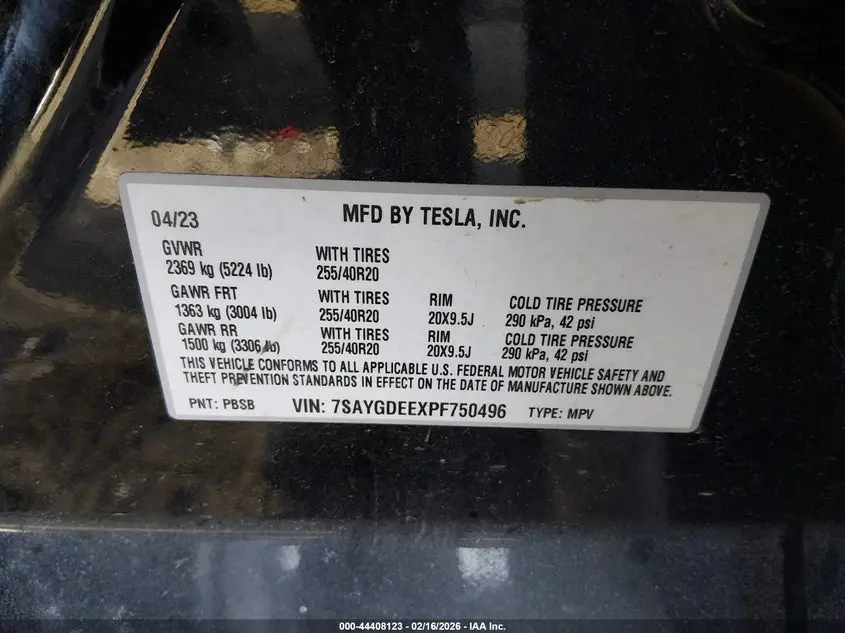 2023 TESLA MODEL Y AWD/LONG RANGE DUAL MOTOR ALL-WHEEL DRIVE