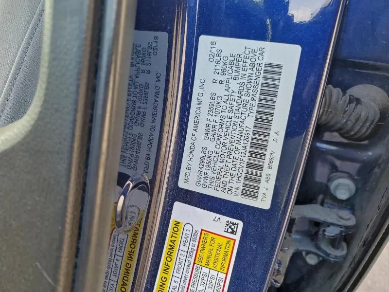 2018 HONDA ACCORD LX  