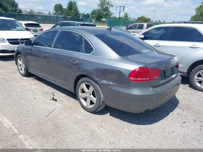 2012 VOLKSWAGEN PASSAT 2.5L SE