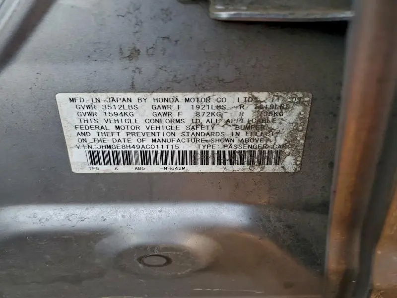 2010 HONDA FIT SPORT  