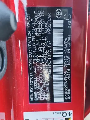 2021 TOYOTA C-HR XLE  