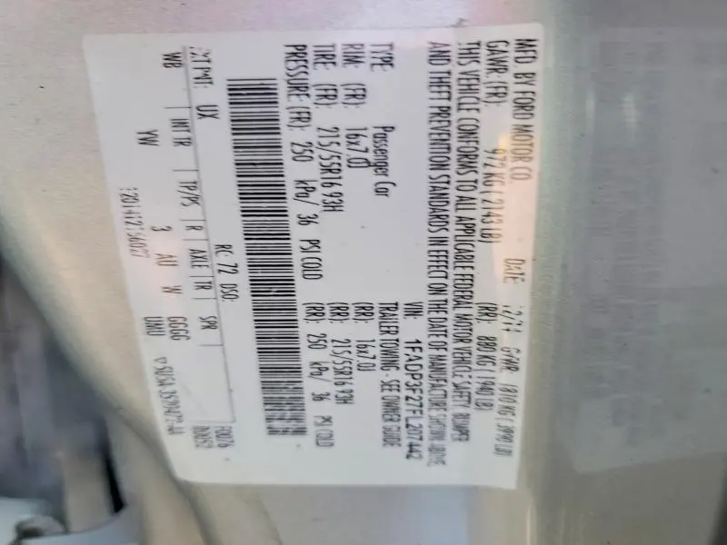 2015 FORD FOCUS SE  