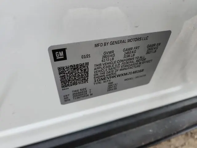 2021 CHEVROLET TRAVERSE LT  