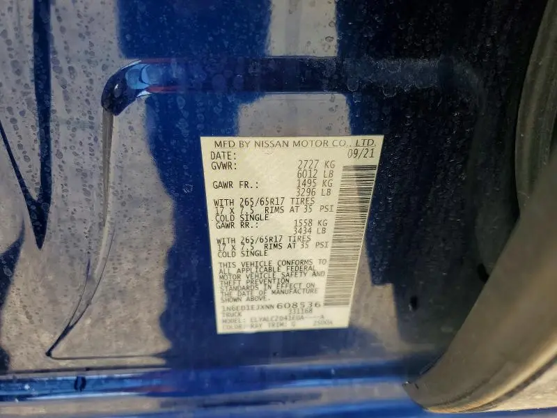 2022 NISSAN FRONTIER SV  
