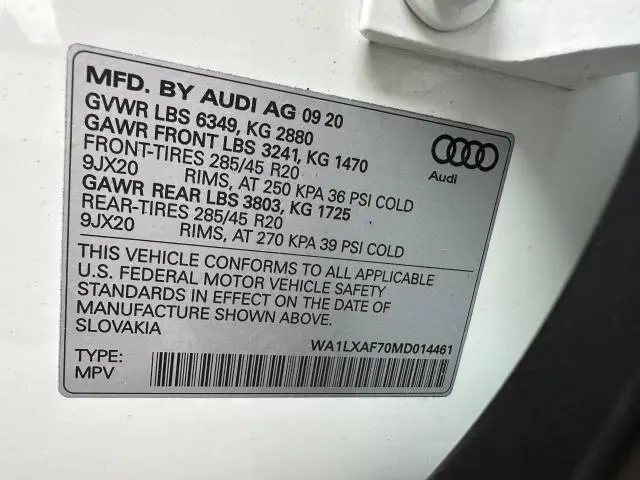 2021 AUDI Q7 PREMIUM PLUS  