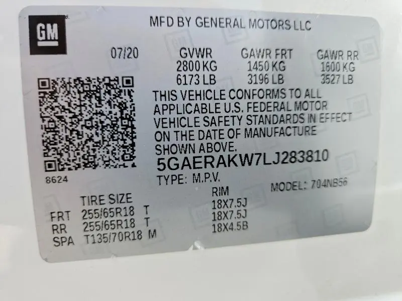 2020 BUICK ENCLAVE PREFERRED  