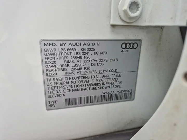 2018 AUDI Q7 PREMIUM PLUS  