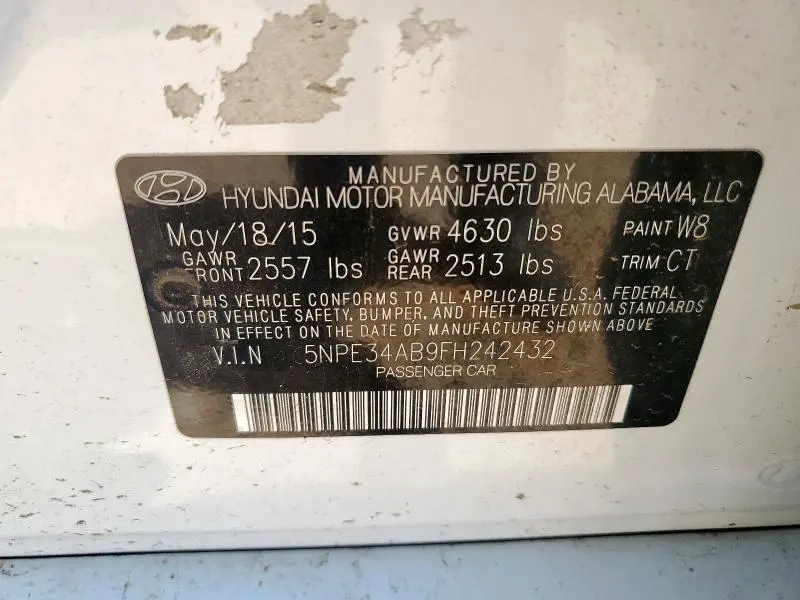 2015 HYUNDAI SONATA SPORT