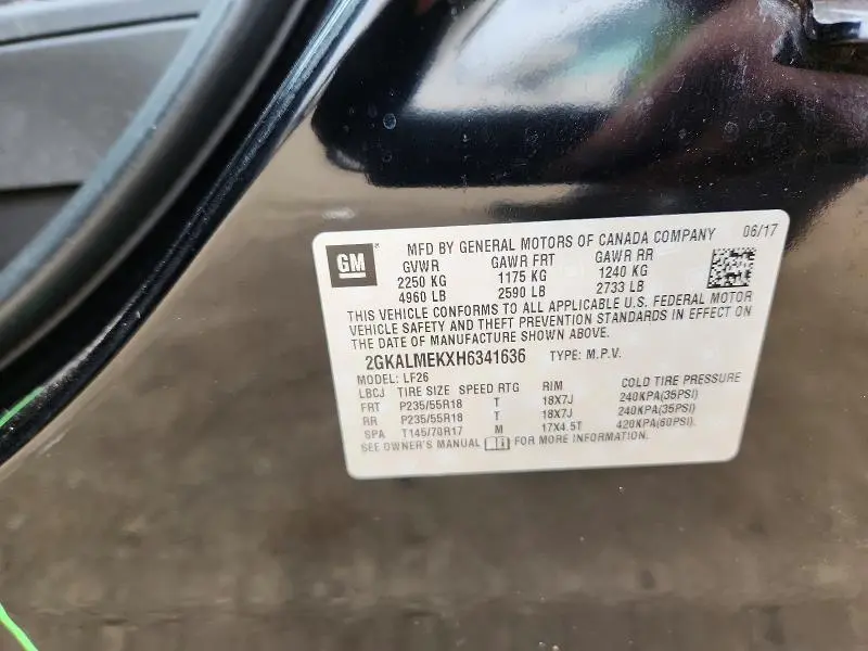 2017 GMC TERRAIN SLE  