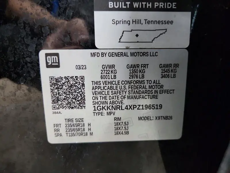 2023 GMC ACADIA SLE  