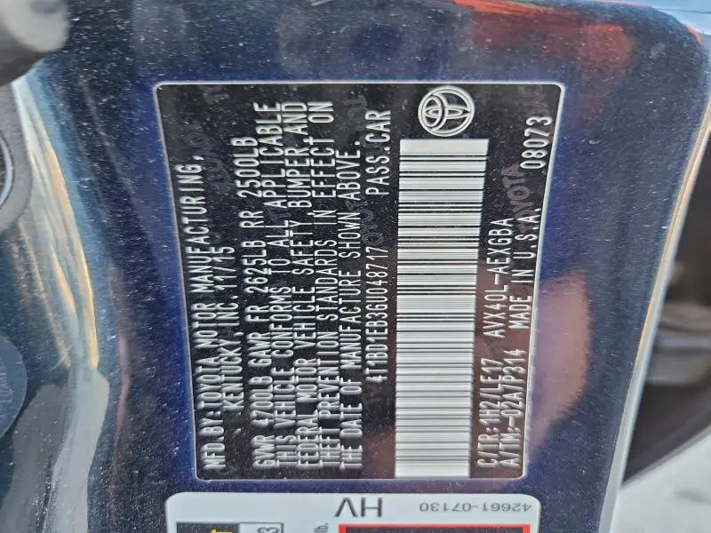 2016 TOYOTA AVALON HYBRID  