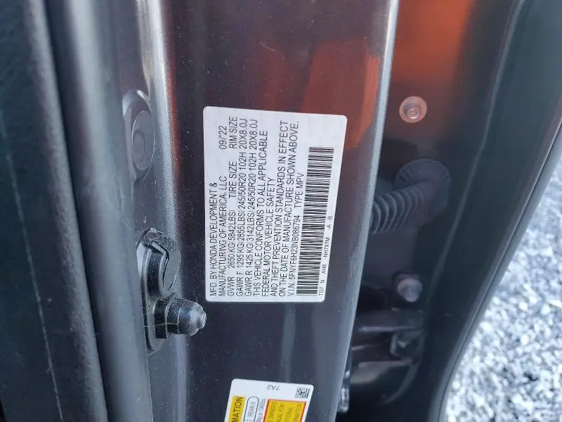 2022 HONDA PILOT SE  