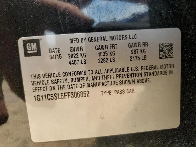 2015 CHEVROLET MALIBU 1LT  