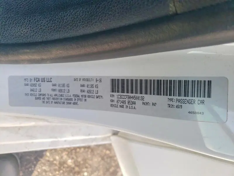 2017 CHRYSLER 200 LX  