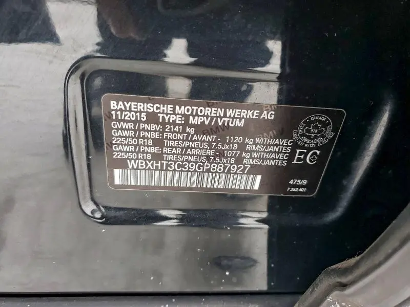 2016 BMW X1 XDRIVE28I  