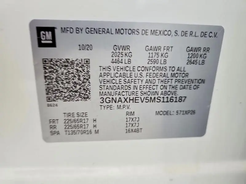 2021 CHEVROLET EQUINOX LS  