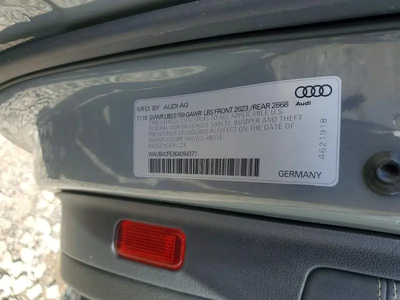 2019 AUDI S5 PREMIUM PLUS  