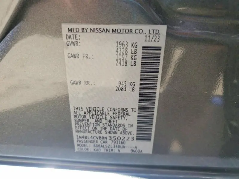 2024 NISSAN ALTIMA SR  
