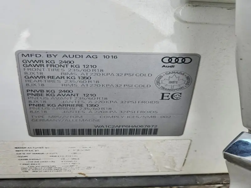 2017 AUDI Q5 PREMIUM  