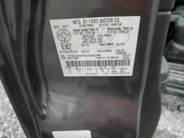 2012 FORD ESCAPE XLT  