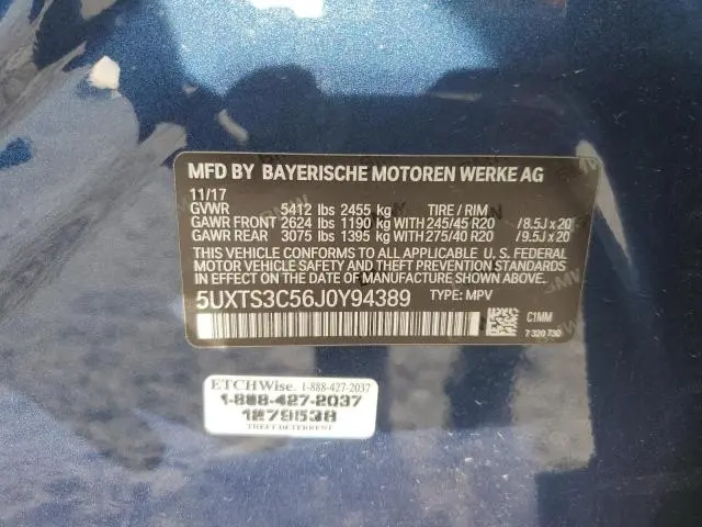 2018 BMW X3 XDRIVEM40I  