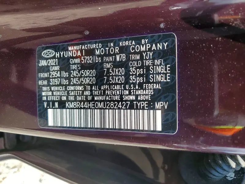 2021 HYUNDAI PALISADE SEL  