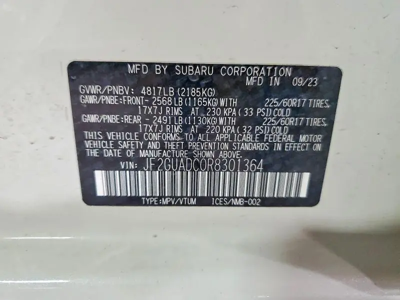 2024 SUBARU CROSSTREK PREMIUM  