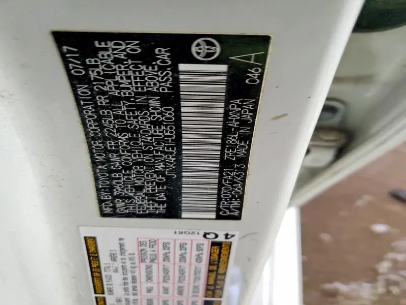 2017 TOYOTA COROLLA IM   