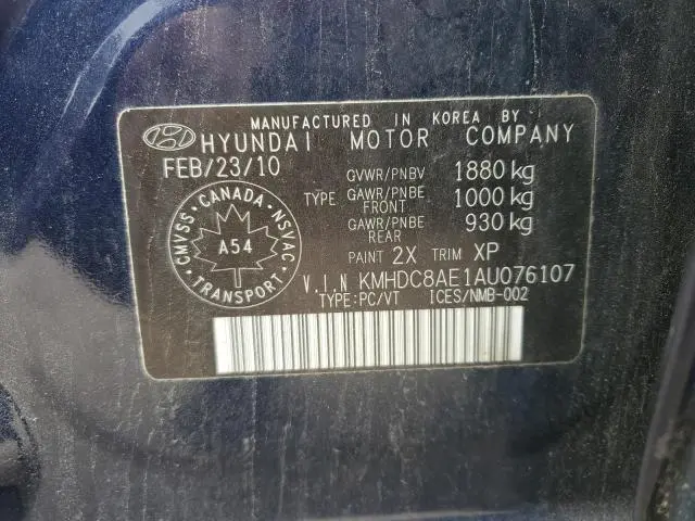 2010 HYUNDAI ELANTRA TOURING GLS