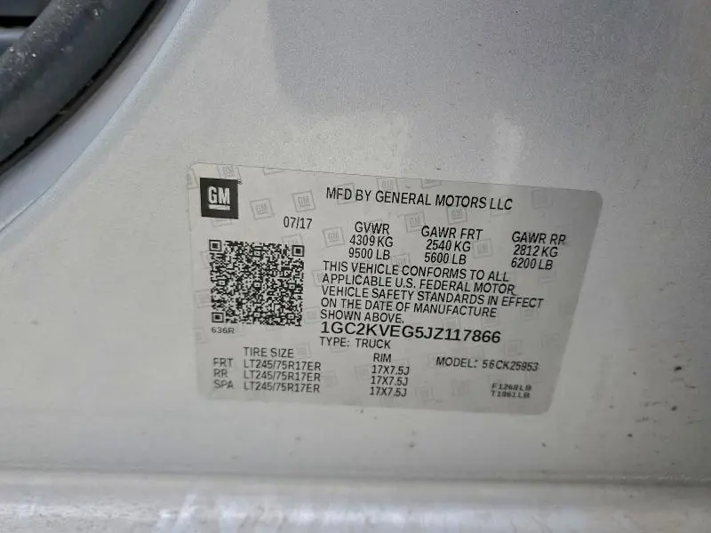 2018 CHEVROLET SILVERADO K2500 HEAVY DUTY LT  