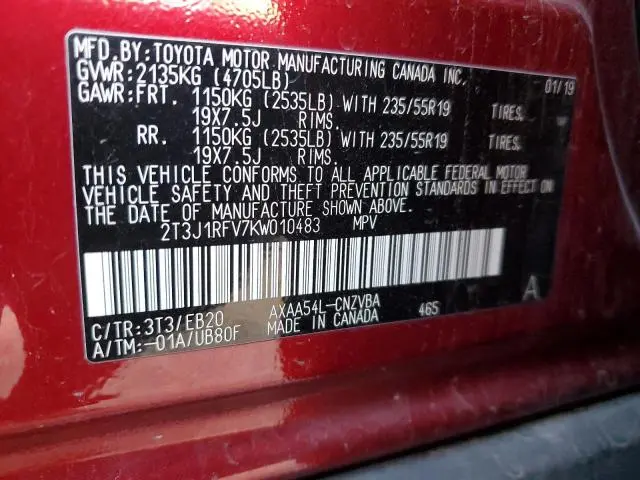 2019 TOYOTA RAV4 ADVENTURE  