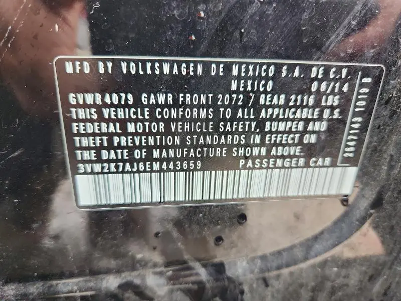 2014 VOLKSWAGEN JETTA BASE  