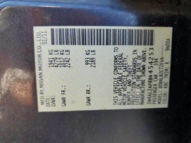 2011 NISSAN ALTIMA BASE  