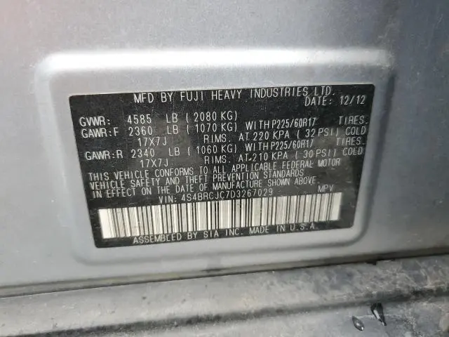 2013 SUBARU OUTBACK 2.5I LIMITED  