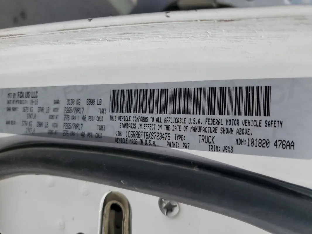 2019 RAM 1500 CLASSIC TRADESMAN  