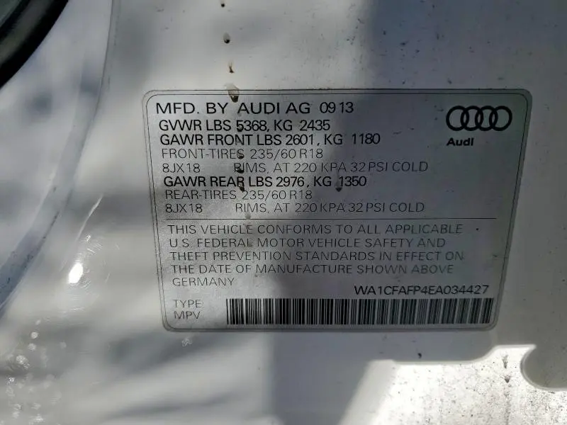 2014 AUDI Q5 PREMIUM  