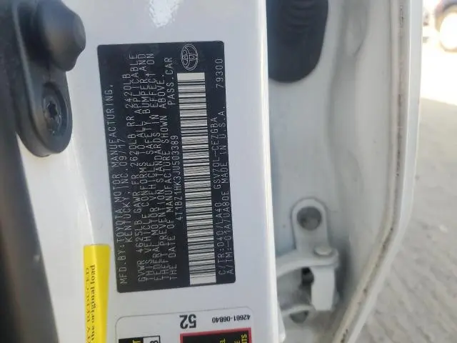 2018 TOYOTA CAMRY XSE  