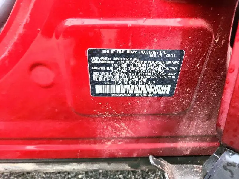 2014 SUBARU FORESTER 2.5I LIMITED  