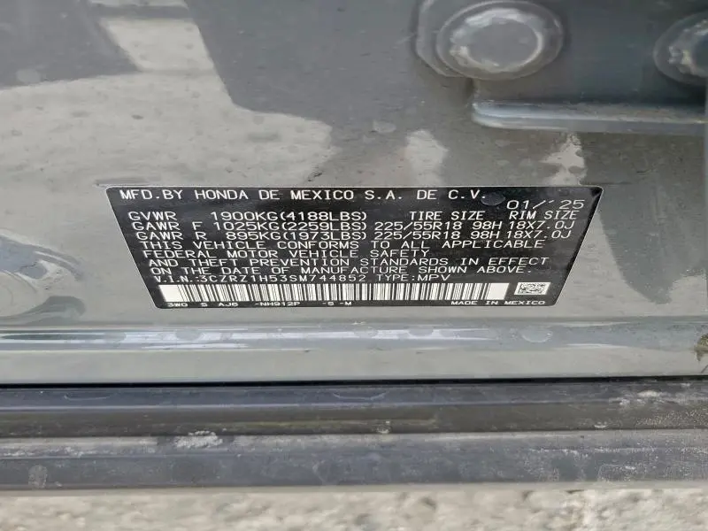 2025 HONDA HR-V SPORT  