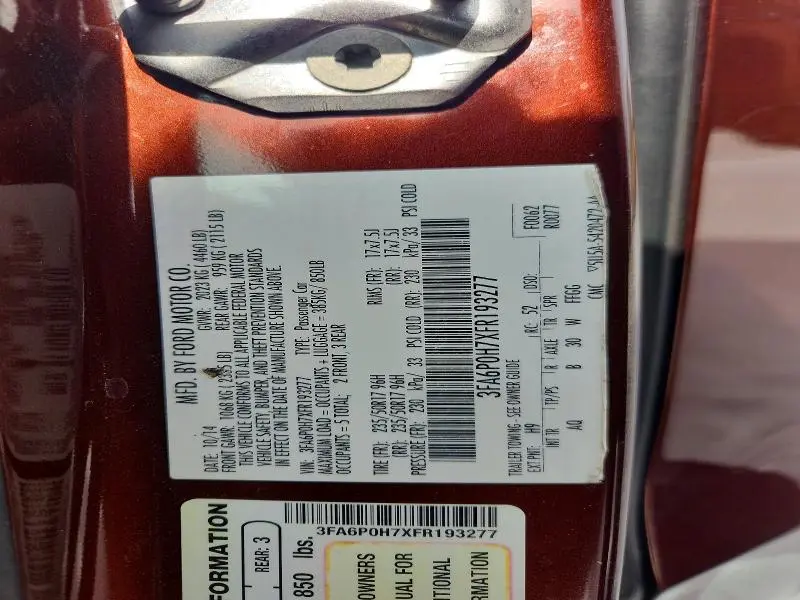 2015 FORD FUSION SE  