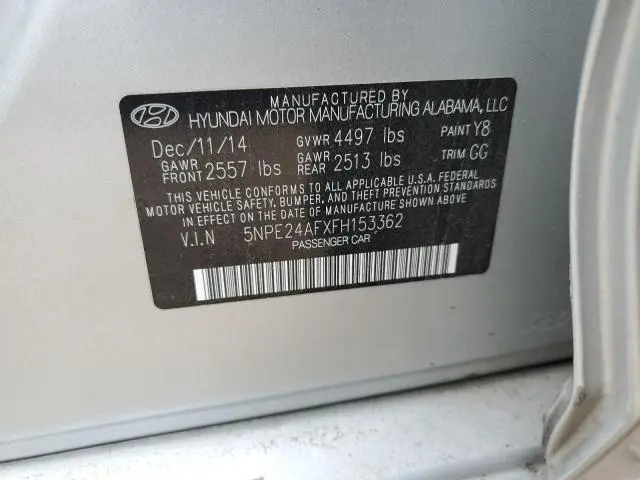 2015 HYUNDAI SONATA SE