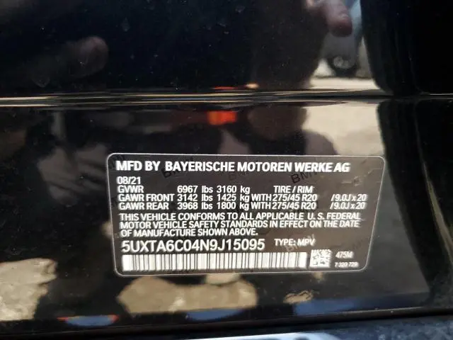 2022 BMW X5 XDRIVE45E  
