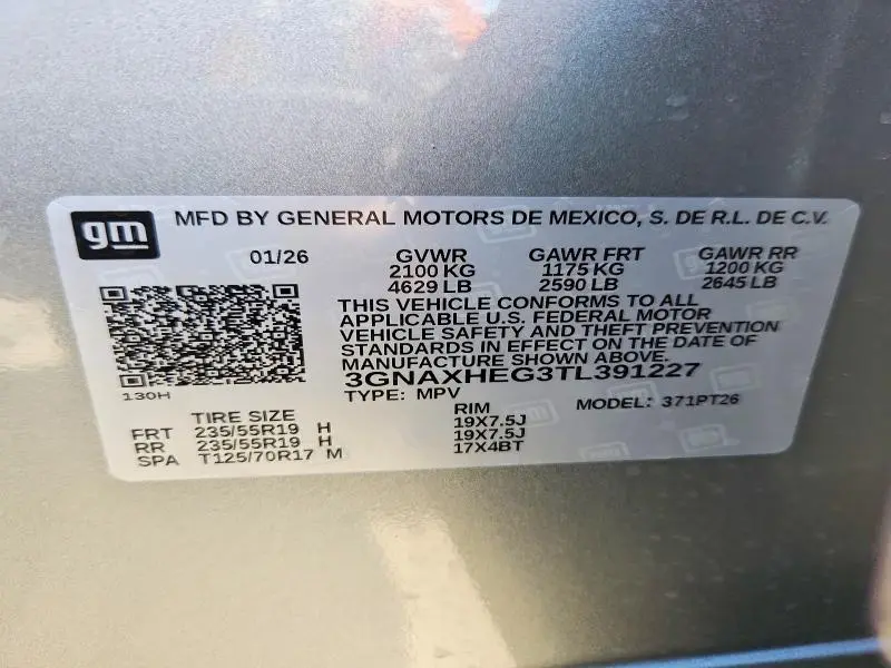 2026 CHEVROLET EQUINOX LT  