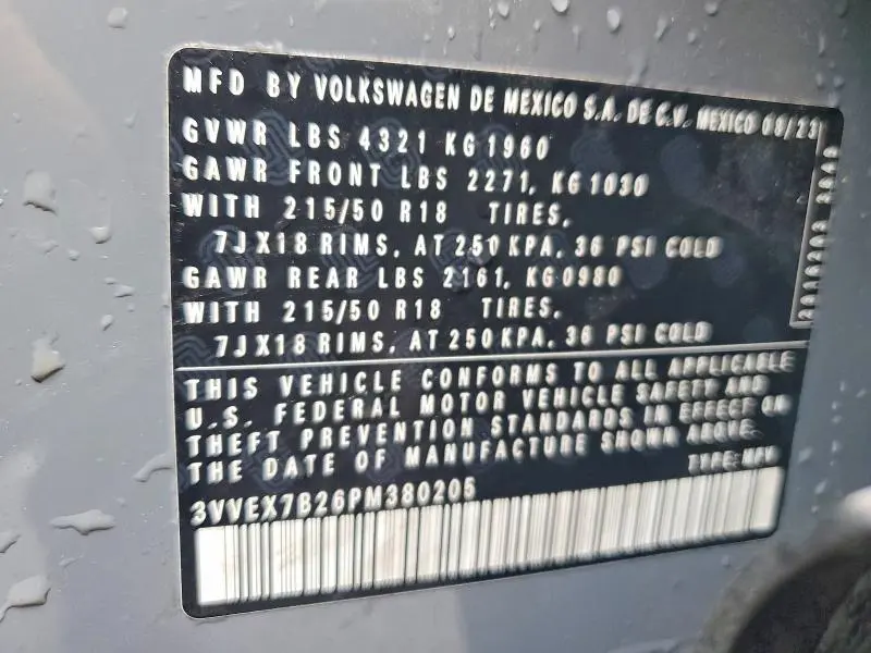 2023 VOLKSWAGEN TAOS SE  