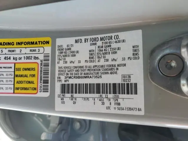 2021 FORD BRONCO SPORT BIG BEND  