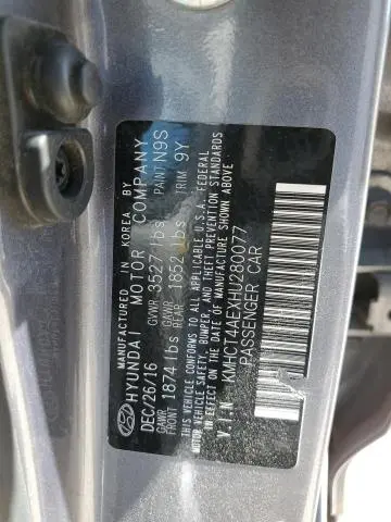 2017 HYUNDAI ACCENT SE  