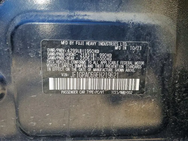 2014 SUBARU IMPREZA PREMIUM  
