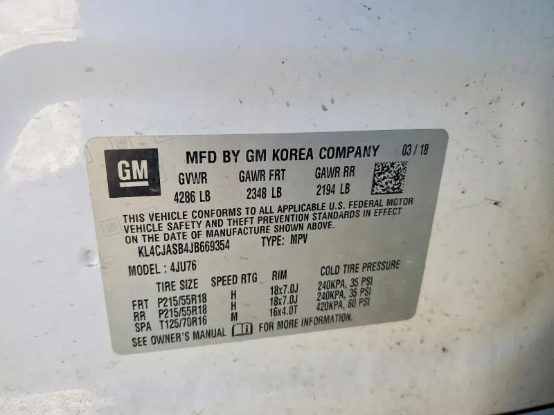 2018 BUICK ENCORE PREFERRED  