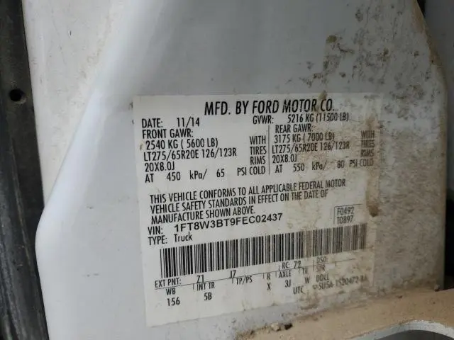 2015 FORD F350 SUPER DUTY  