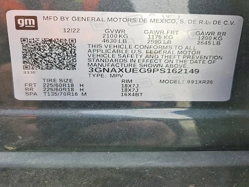 2023 CHEVROLET EQUINOX LT  